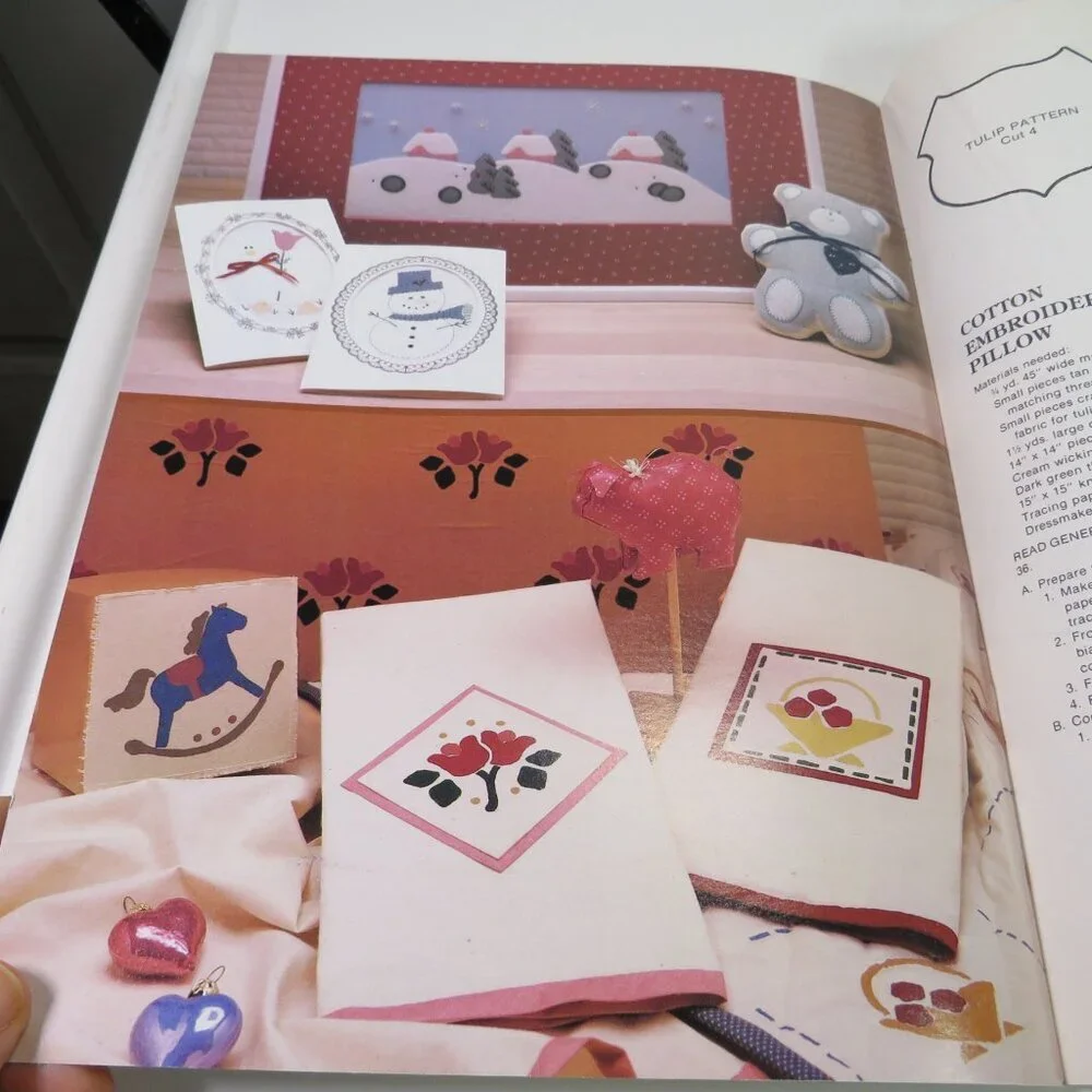 Farmhouse Quilting and Cross Stitching 41 page PATTERN BOOK 1982